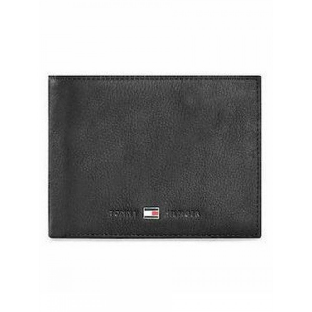 Men Wallet Tommy Hilfiger Johnson Cc Flap And Coin Pocket AM0AM00660-002 Black