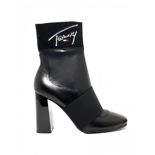 Tommy signature flatform discount boot en0en00678 black 990