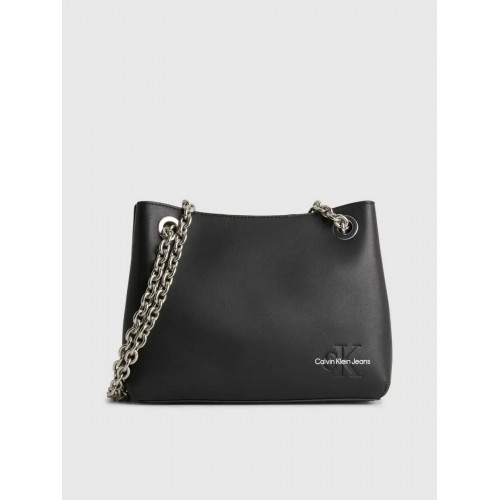 WOMEN BAG CALVIN KLEIN SCULPTED CONV SHOULDER BAG MONO K60K608690-BDS BLACK  SYNTHETIC - R O Z A N A S