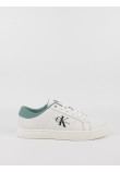 Men Sneaker Calvin KLein Classic Cupsole Low Lace up Lth YM0YM00864-01T White