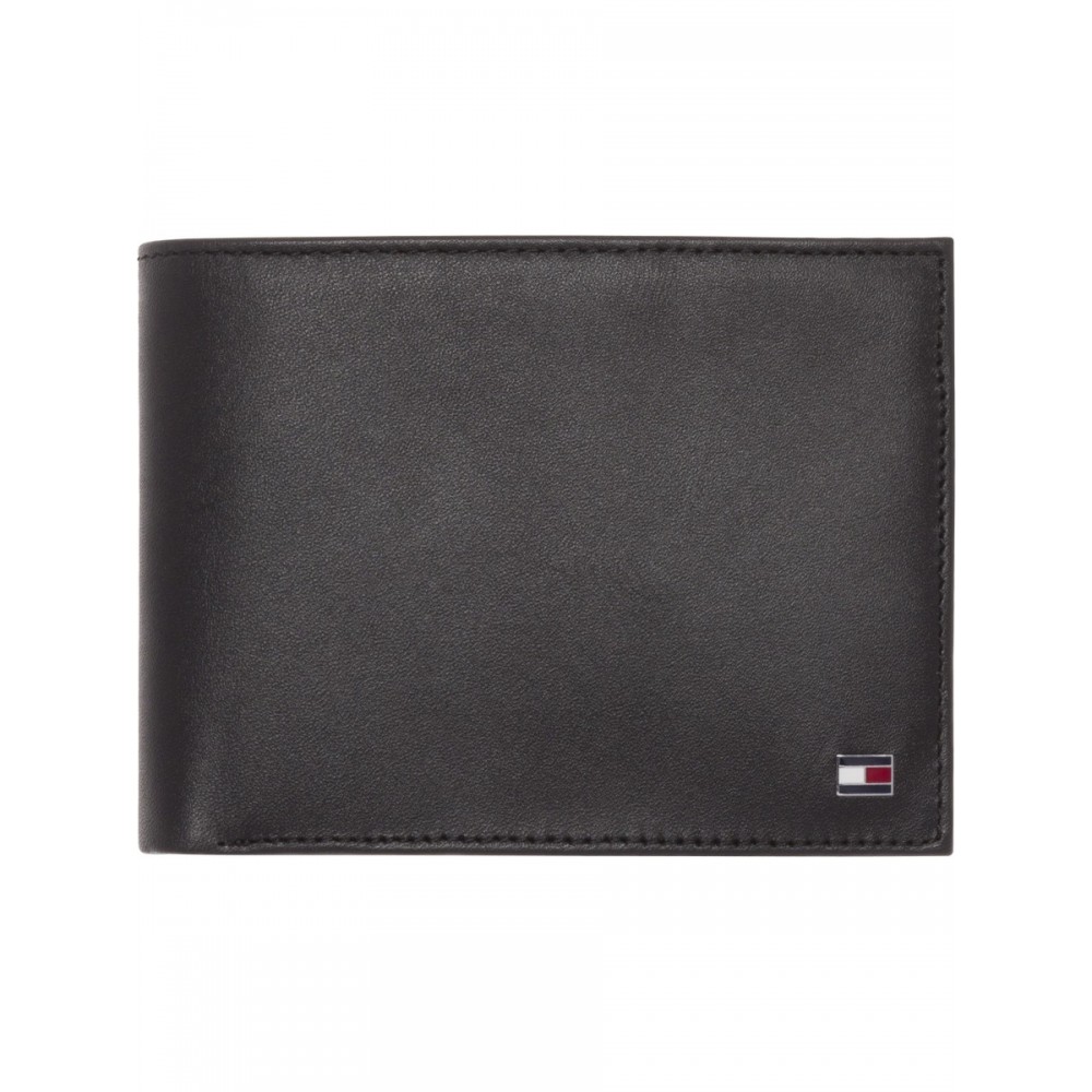 Men Wallet Tommy Hilfiger Eton Cc And Coin Pocket AM0AM00651-002 Black