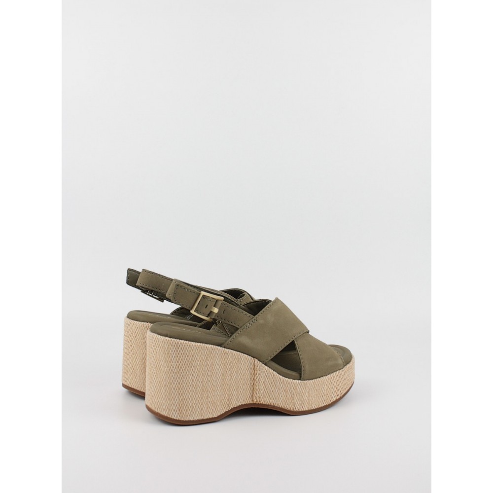 Women Platform Clarks Manon Wish 26176302 Olive