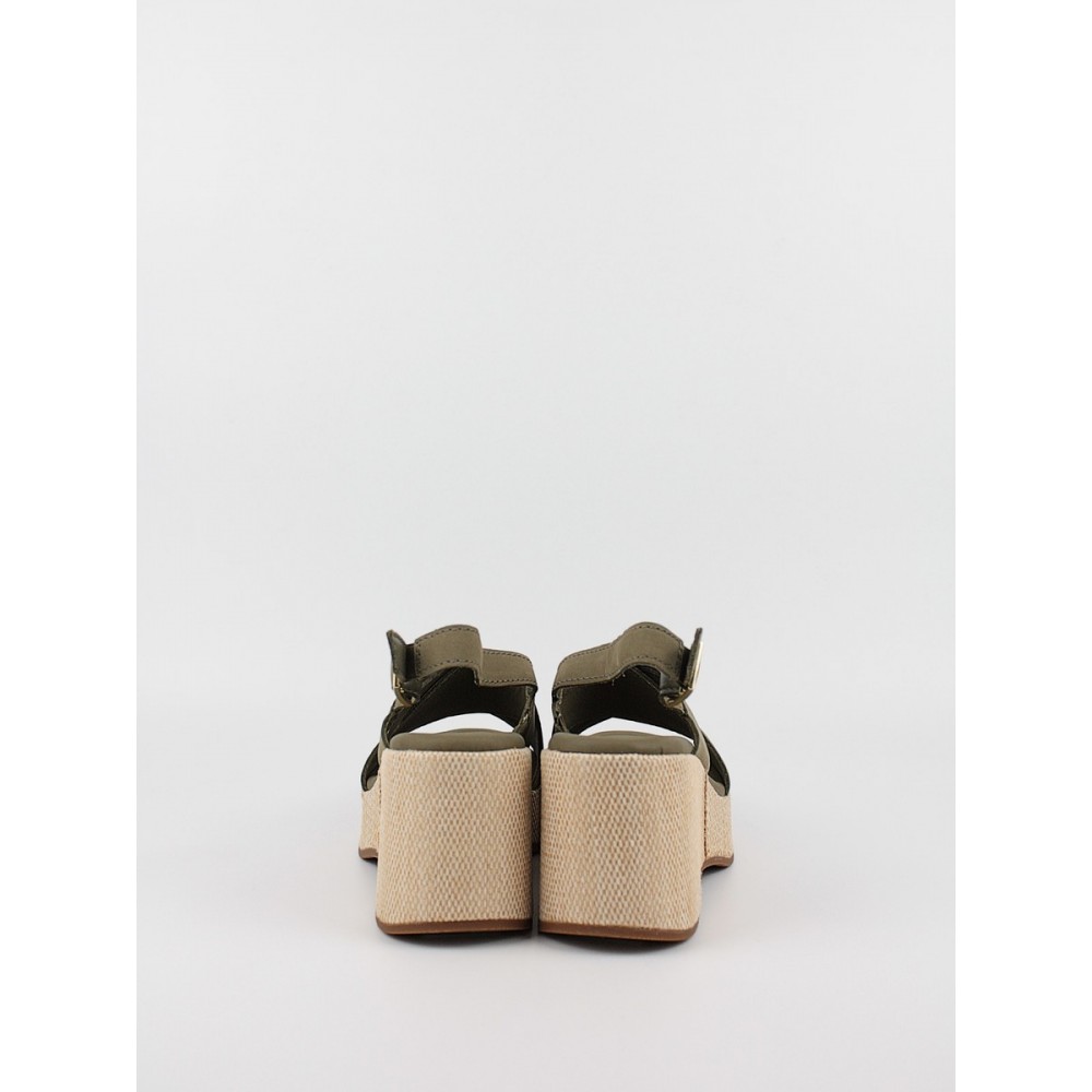 Women Platform Clarks Manon Wish 26176302 Olive