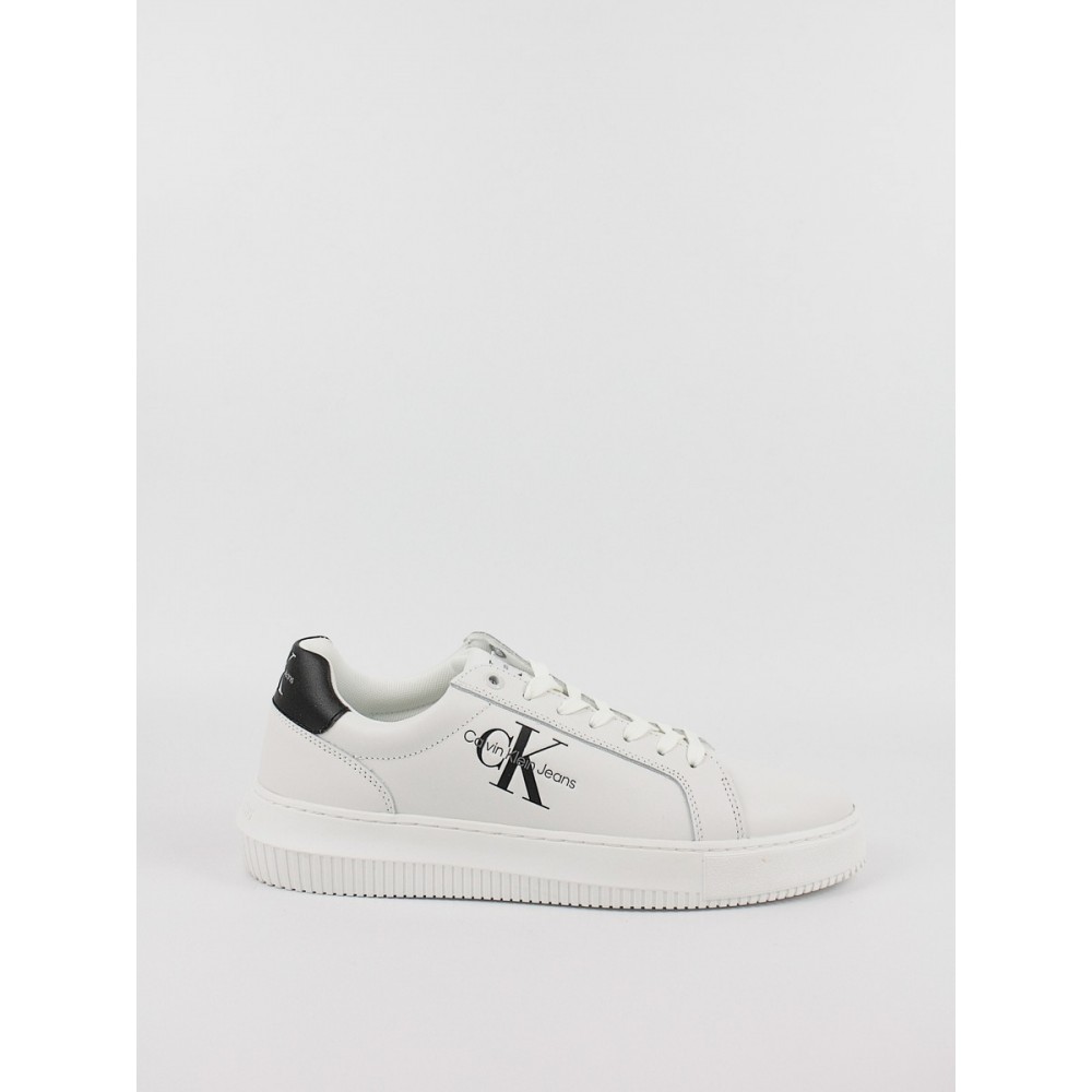 Ανδρικά Sneaker Calvin KLein Chunky Cupsole Mono Lth YM0YM00681-0LD Ασπρο