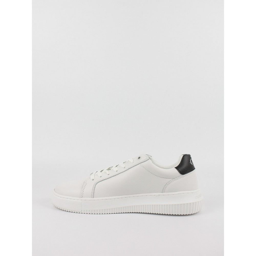 Ανδρικά Sneaker Calvin KLein Chunky Cupsole Mono Lth YM0YM00681-0LD Ασπρο