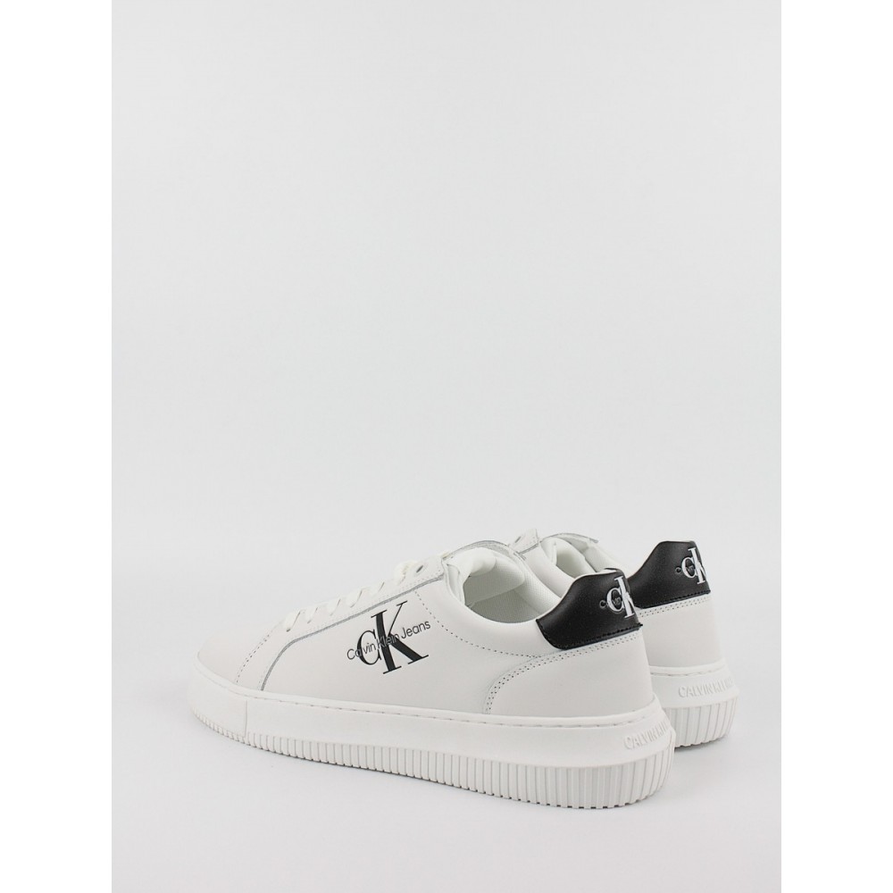 Ανδρικά Sneaker Calvin KLein Chunky Cupsole Mono Lth YM0YM00681-0LD Ασπρο