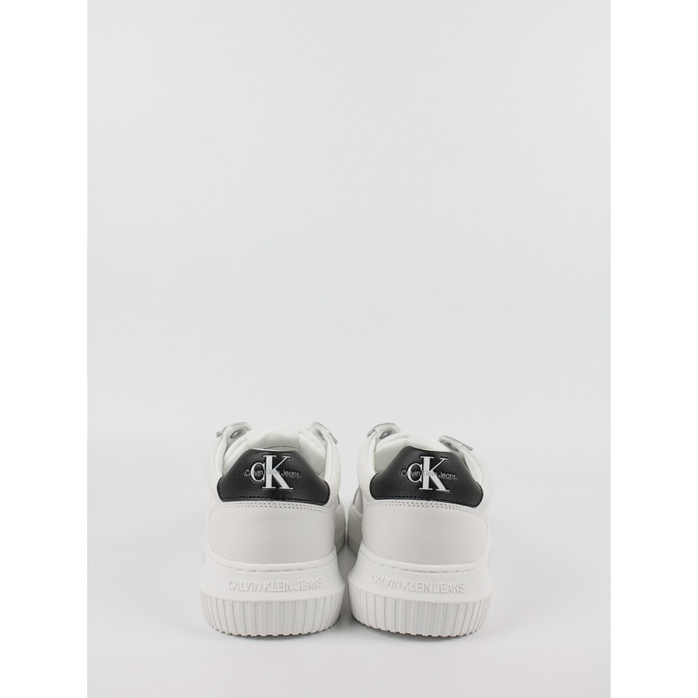 Ανδρικά Sneaker Calvin KLein Chunky Cupsole Mono Lth YM0YM00681-0LD Ασπρο