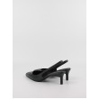 Women Pump Calvin KLein Heel Slinkback Pump 50 Pearl Lth HW0HW02069-BEH Black