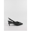 Women Pump Calvin KLein Heel Slinkback Pump 50 Pearl Lth HW0HW02069-BEH Black