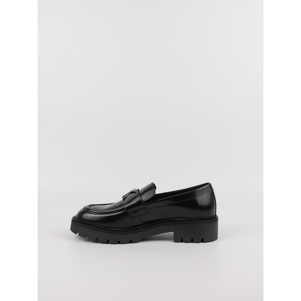 Women Loafer Calvin KLein Combat Loafer Mg Mtl YW0YW01503-0GT Black