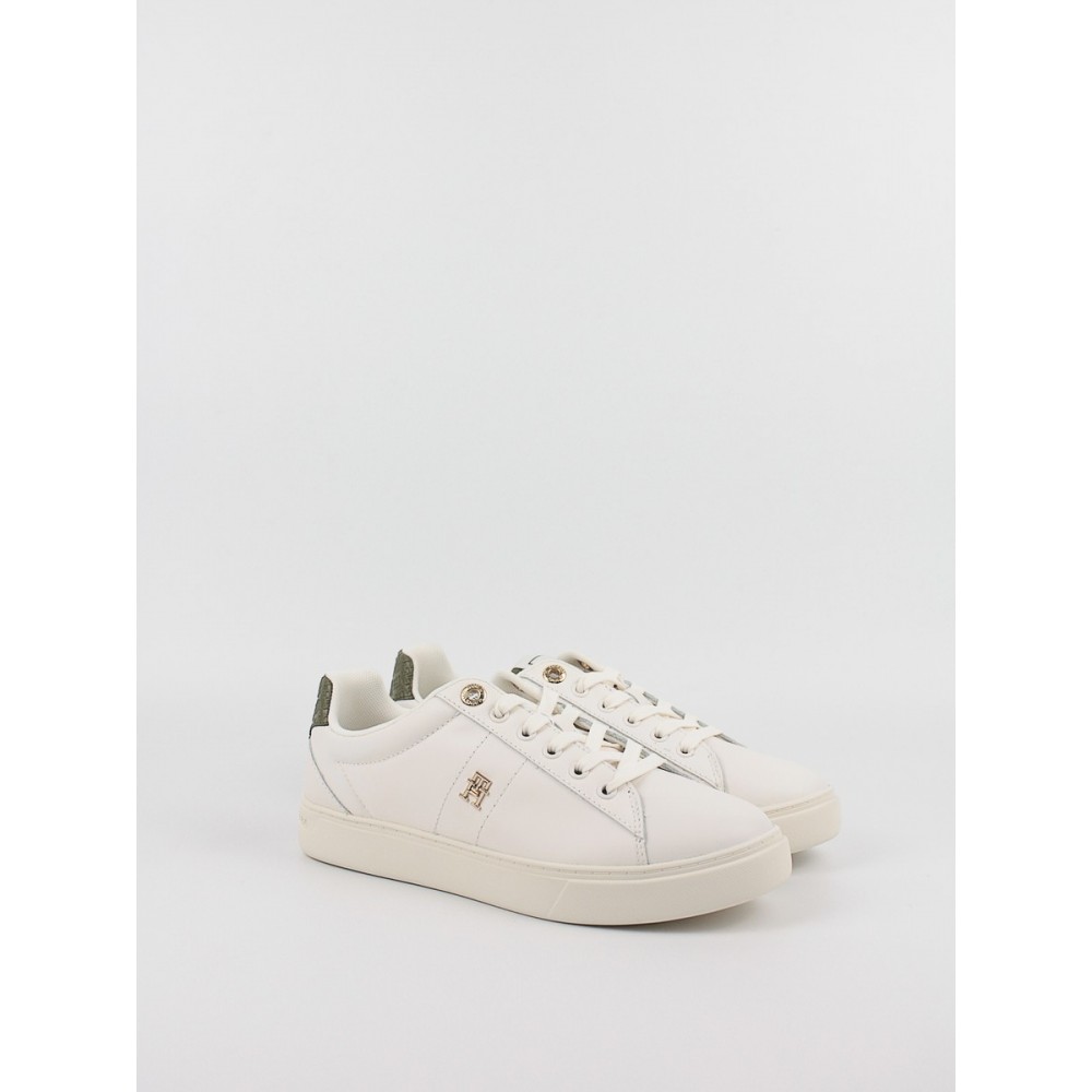 Γυναικεία Sneaker Tommy Hilfiger Elevated Essent Sneaker Monogram FW0FW07999-YBH Ασπρο