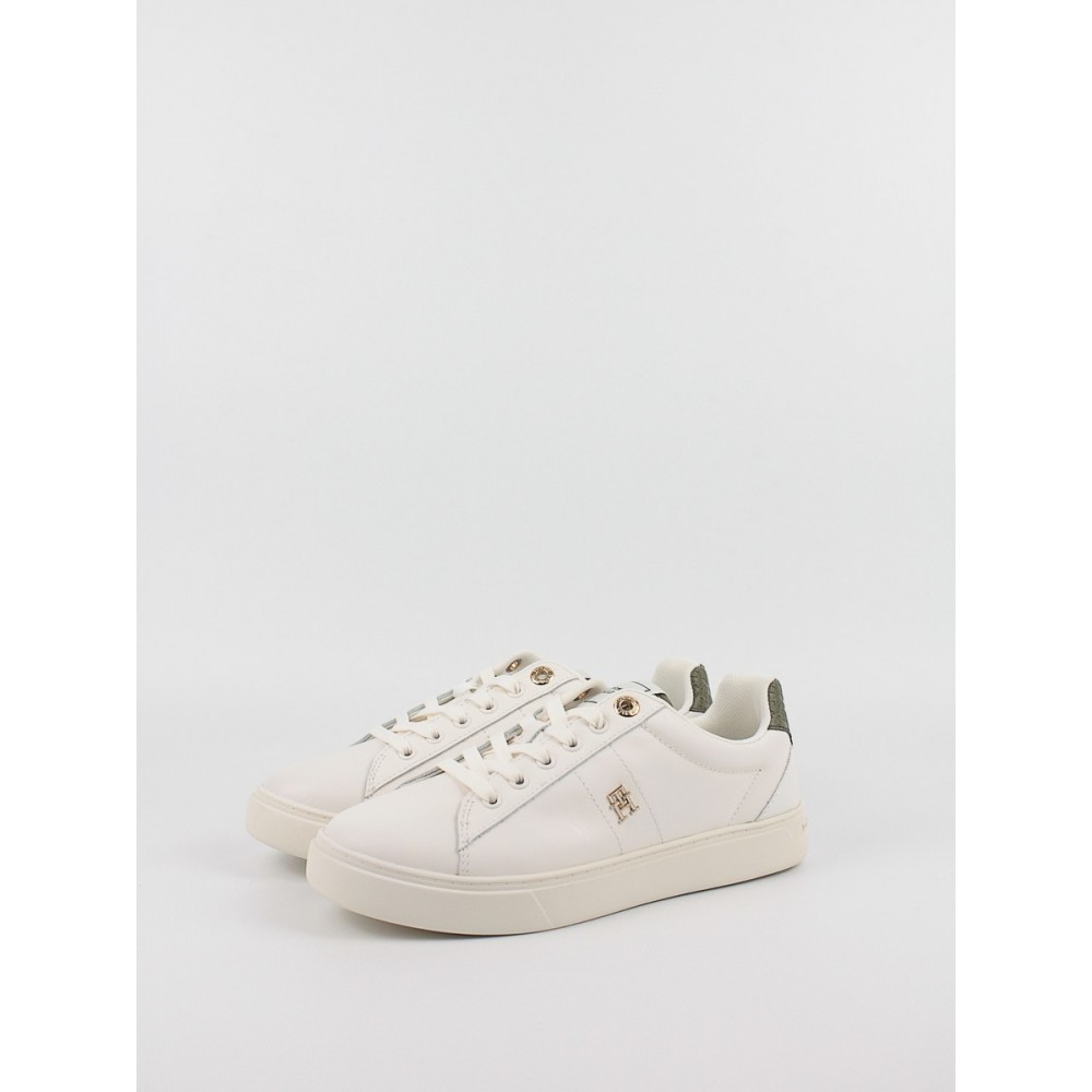 Γυναικεία Sneaker Tommy Hilfiger Elevated Essent Sneaker Monogram FW0FW07999-YBH Ασπρο