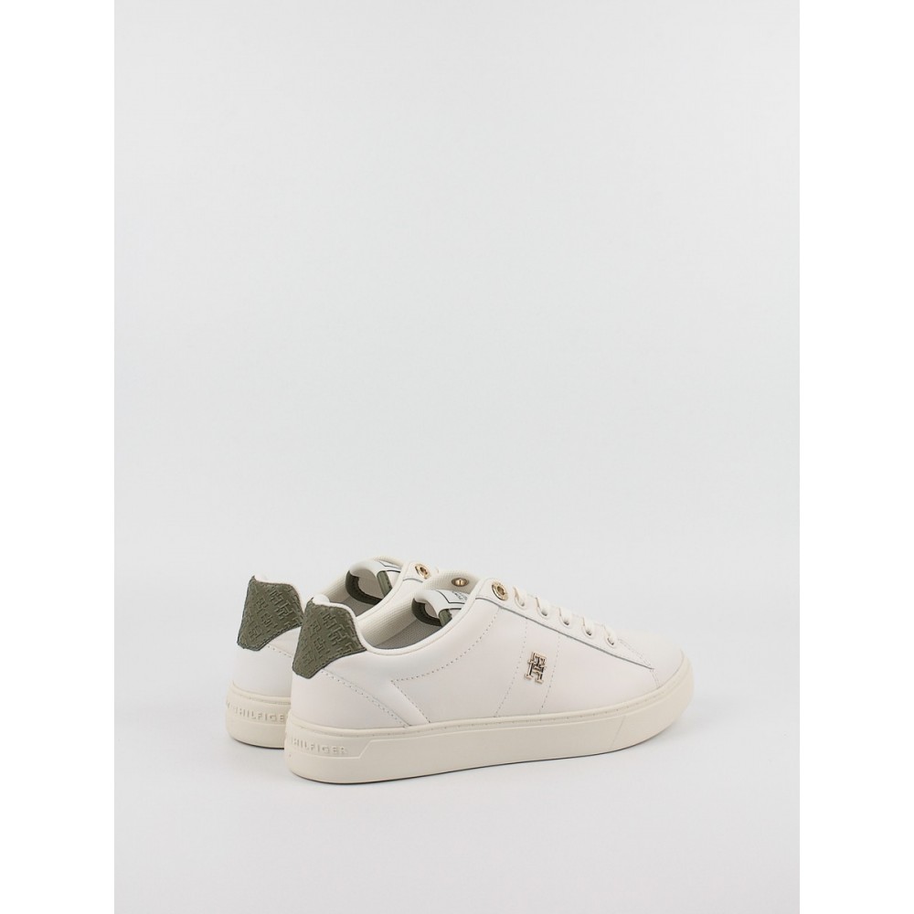 Γυναικεία Sneaker Tommy Hilfiger Elevated Essent Sneaker Monogram FW0FW07999-YBH Ασπρο