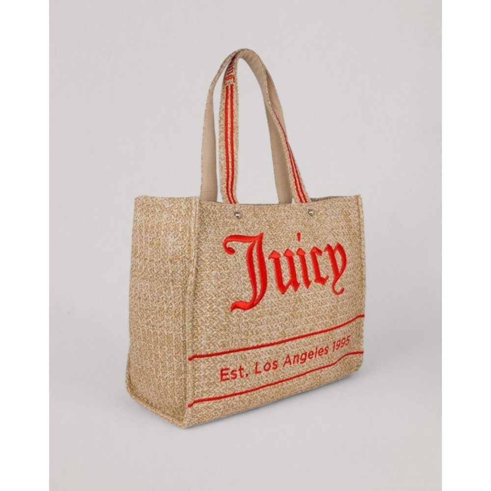 Γυναικεία Τσάντα Juicy Couture Iris Beach Bag Straw Version BEJIR7470WPPN11 Μπεζ