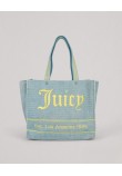 Women Bag Juicy Couture Iris Beach Bag Straw Version BEJIR7470WZA200 Light Blue