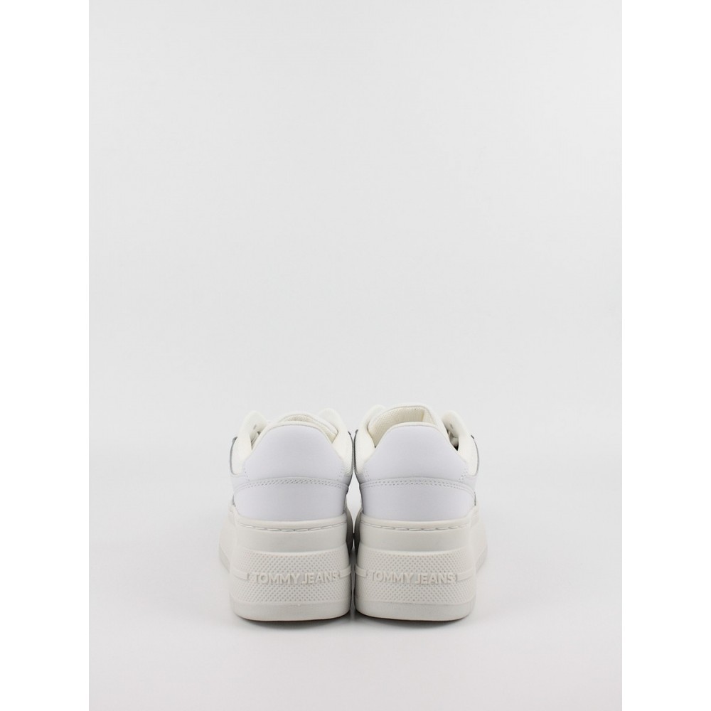 Γυναικεία Sneaker Tommy Hilfiger TjwRetro Basket Flatform Ess EN0EN02506-YBS Ασπρο