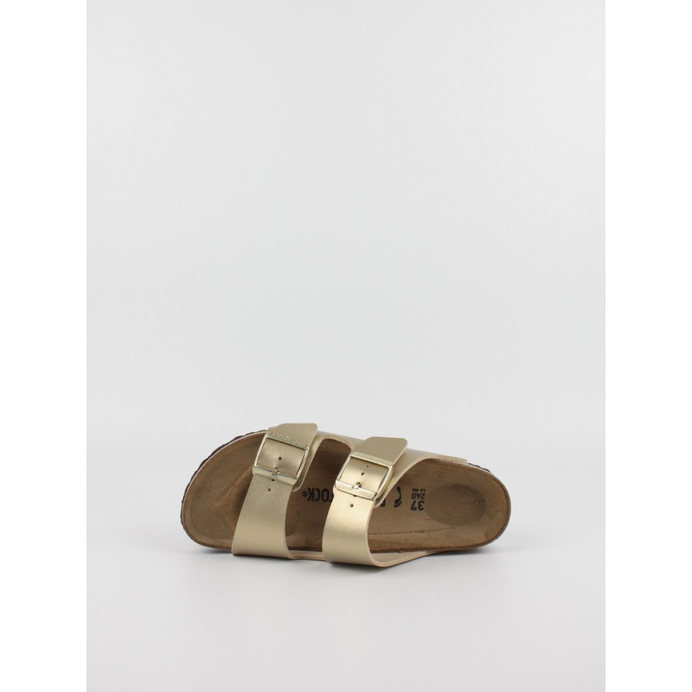 Women's Sandals Birkenstock Arizona Birko-Flor 1016111 Gold