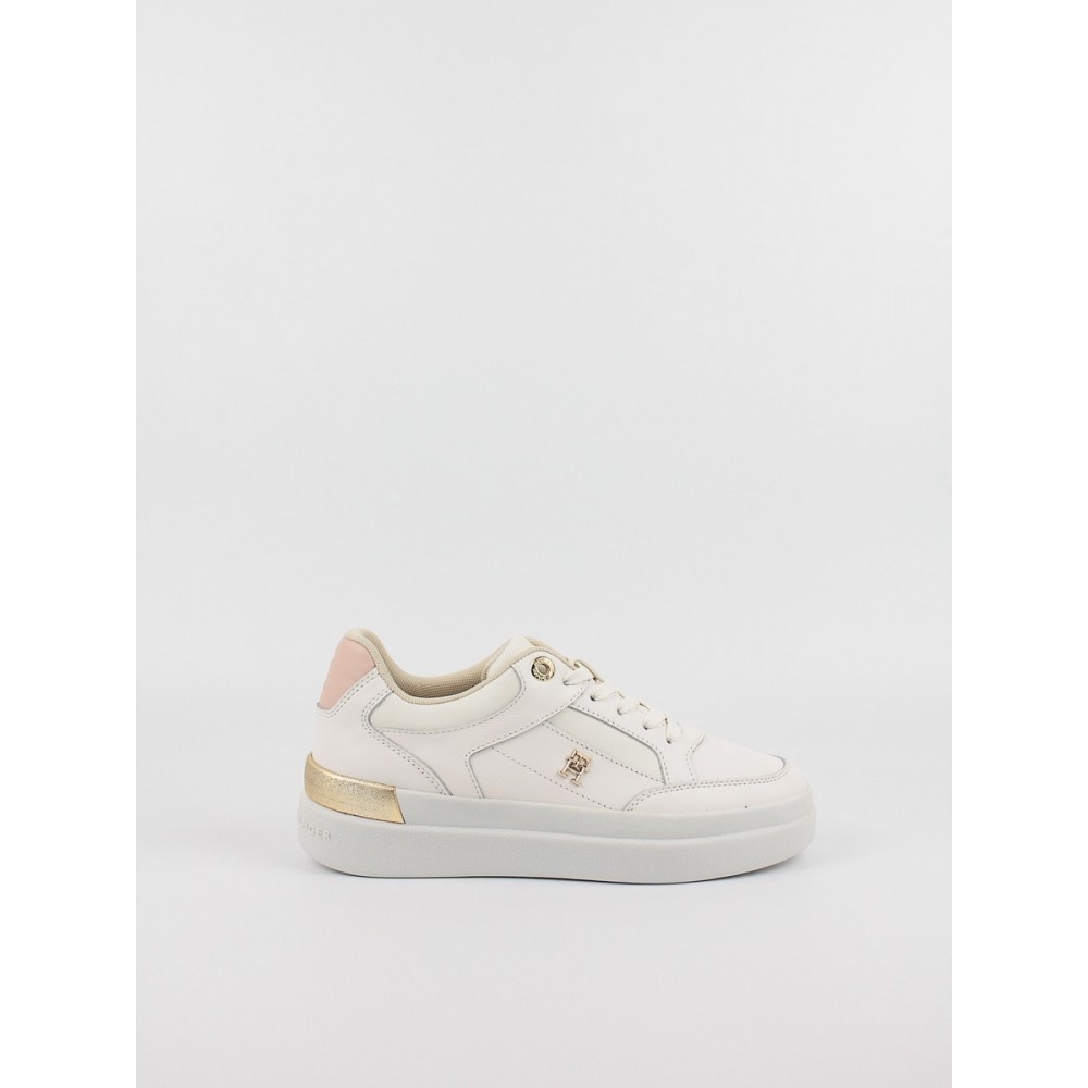 Women Sneaker Tommy Hilfiger Lux Hardwear Court Sneaker FW0FW07997-YBH White