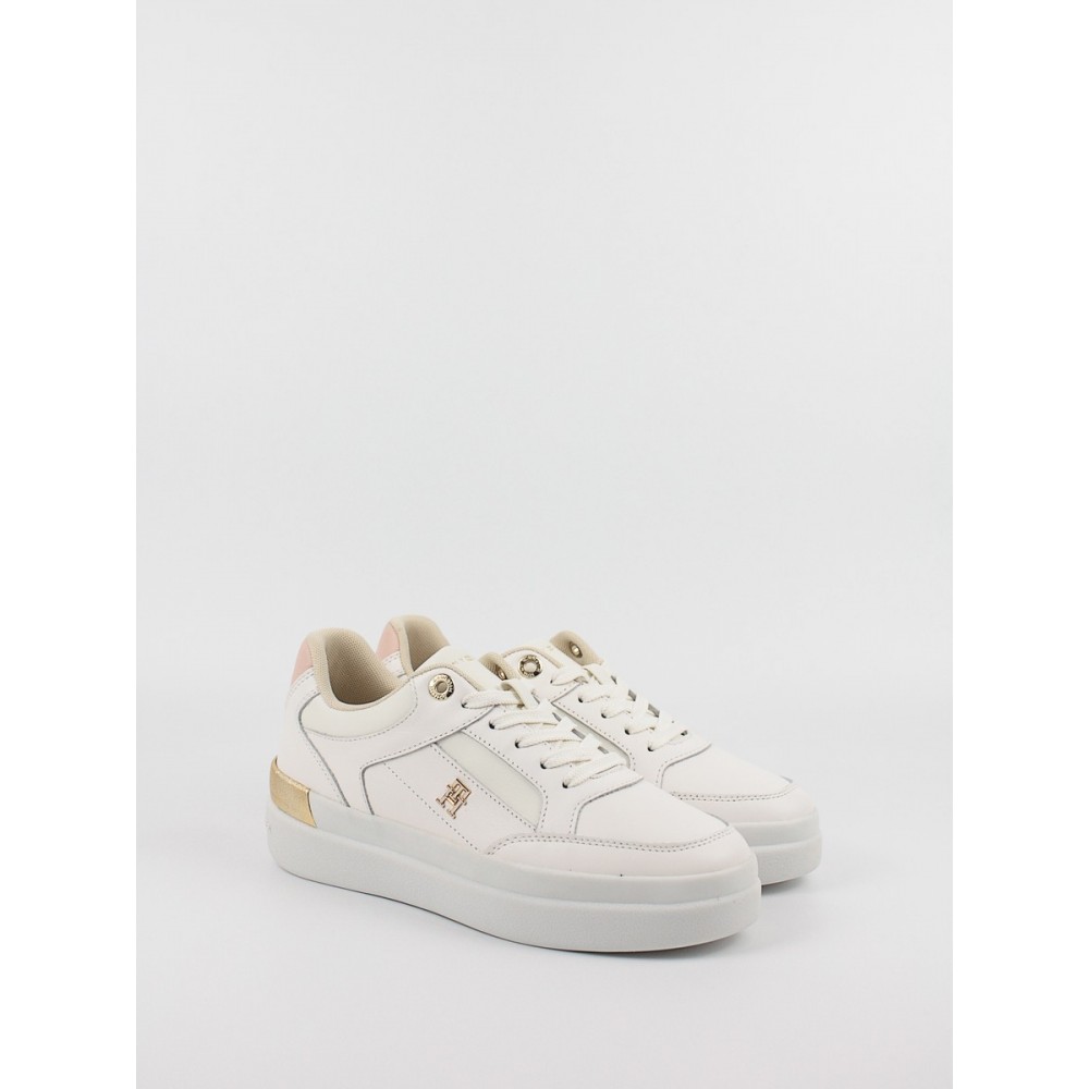 Women Sneaker Tommy Hilfiger Lux Hardwear Court Sneaker FW0FW07997-YBH White