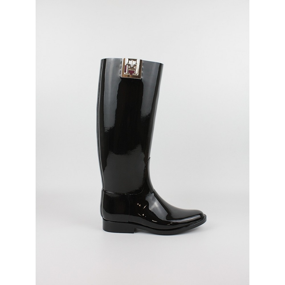 Women Sneaker Tommy Hilfiger Th High rainboot FW0FW07959-BDS Black