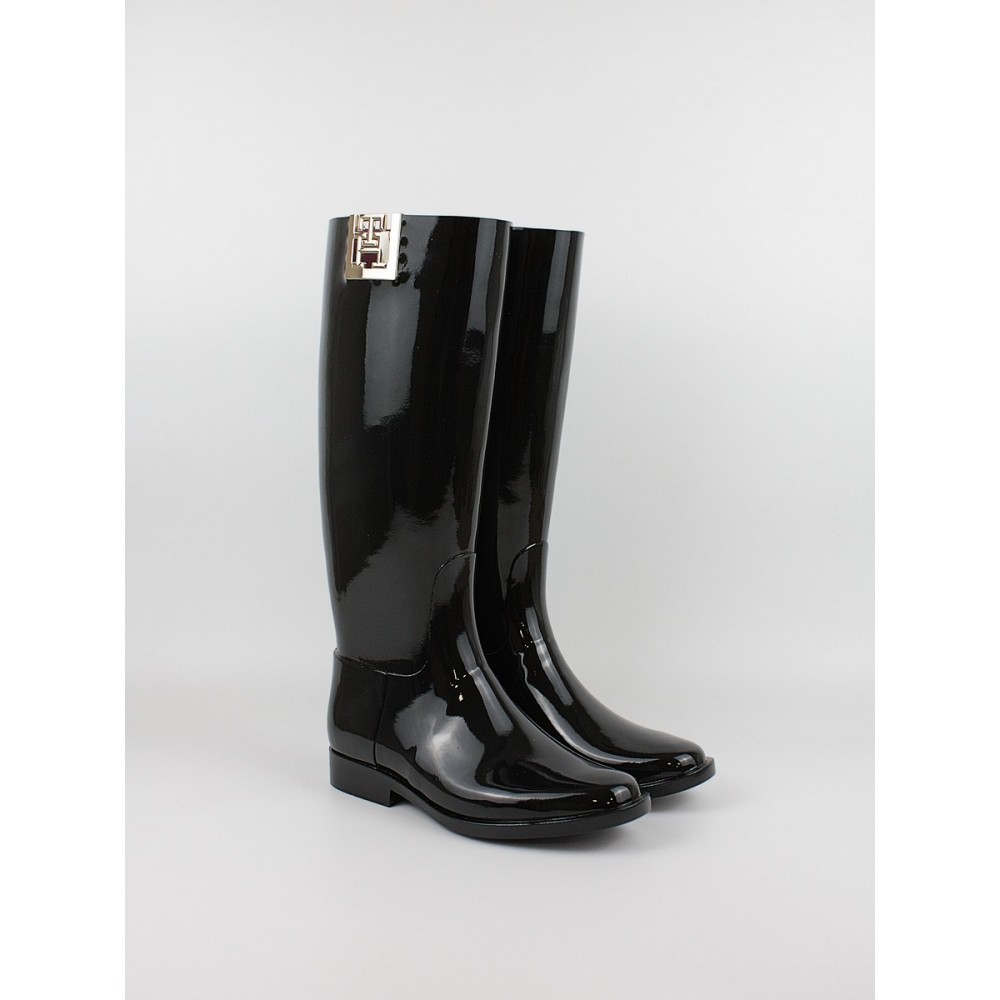 Γυναικεία Sneaker Tommy Hilfiger Th High rainboot FW0FW07959-BDS Μαύρο