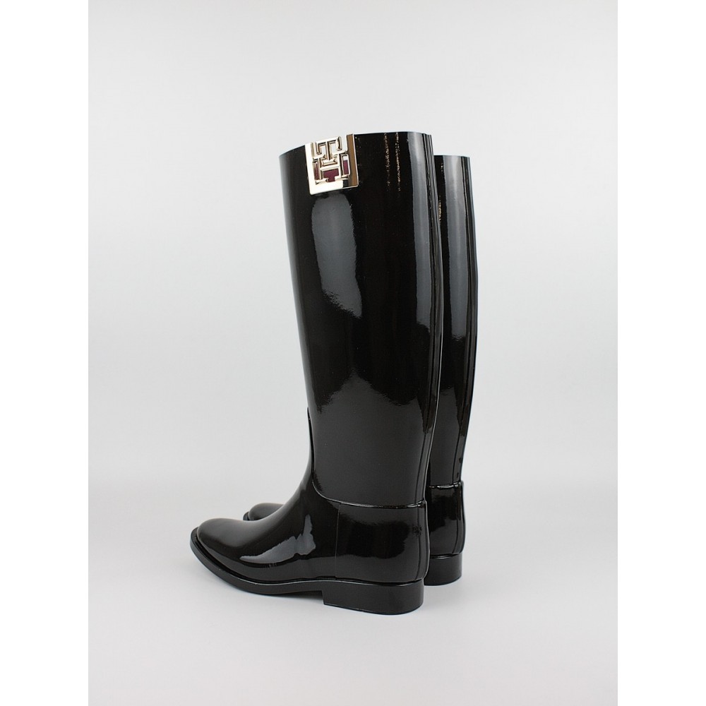 Women Sneaker Tommy Hilfiger Th High rainboot FW0FW07959-BDS Black