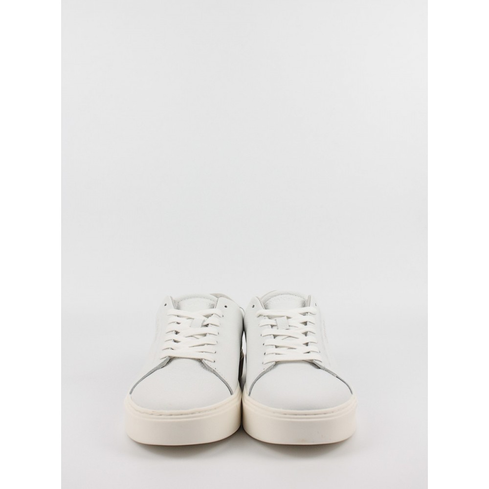 Ανδρικά Sneaker Calvin KLein Low Top Lace Up Lth HM0HM01516-0K4 Ασπρο