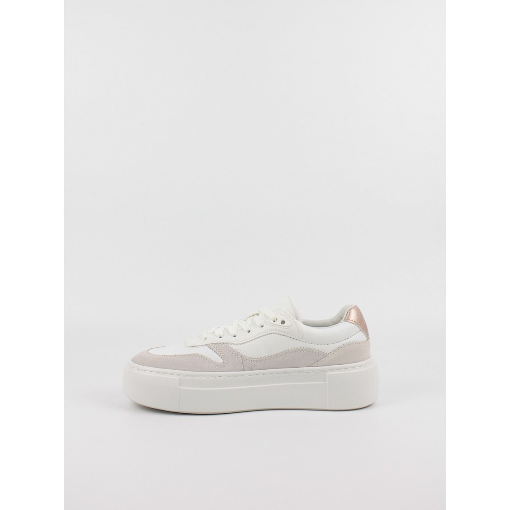 Women Sneaker Calvin KLein FF Cupsole Lace Up W/ML Mix M HW0HW02125-0K6 White