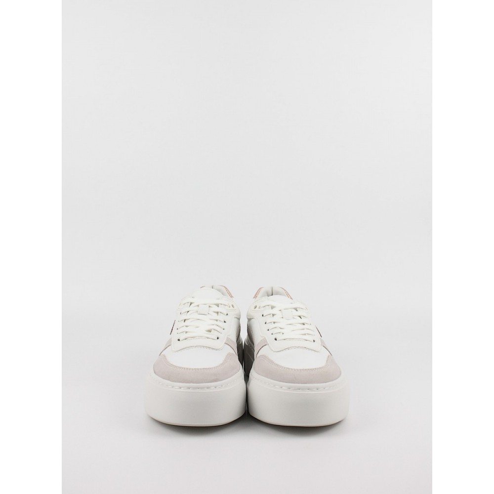 Women Sneaker Calvin KLein FF Cupsole Lace Up W/ML Mix M HW0HW02125-0K6 White