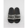 Γυναικεία Slider Juicy Couture JCFSYL222054-101 Diamante Branded Slider Μαύρη