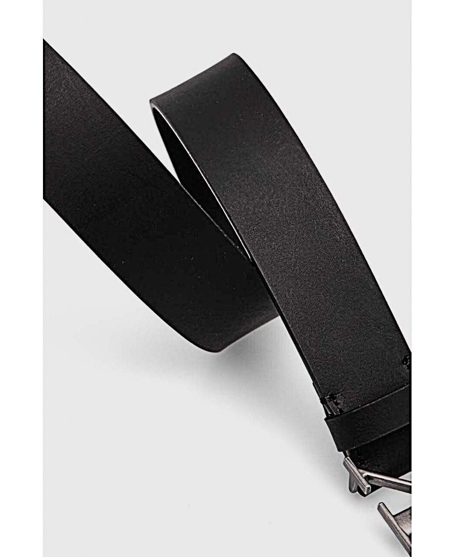 Ανδρική Ζώνη Calvin Klein Round Mono Plaque Lthr Belt 40mm K50K512067-BEH Μαύρη