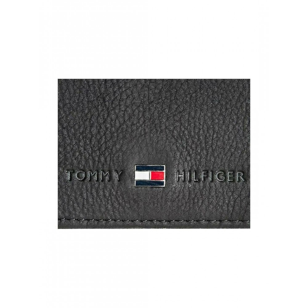 Ανδρικό Πορτοφόλι Tommy Hilfiger Johnson Cc Flap And Coin Pocket AM0AM00660-002 Μαύρο