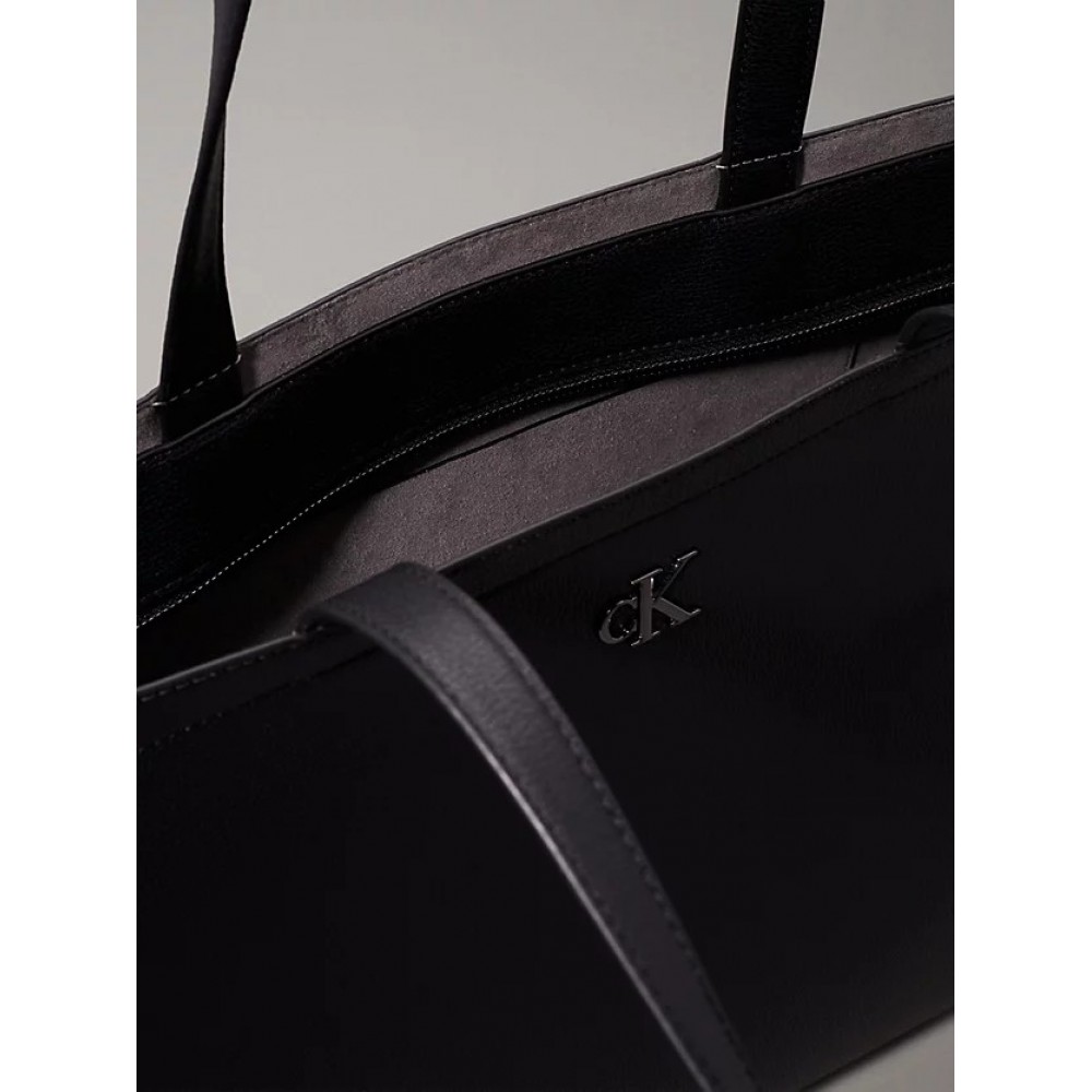 Γυναικεία Τσάντα Calvin Klein Minimal MonogramSlim Tote 34 K60K612236-0GR Μαύρη