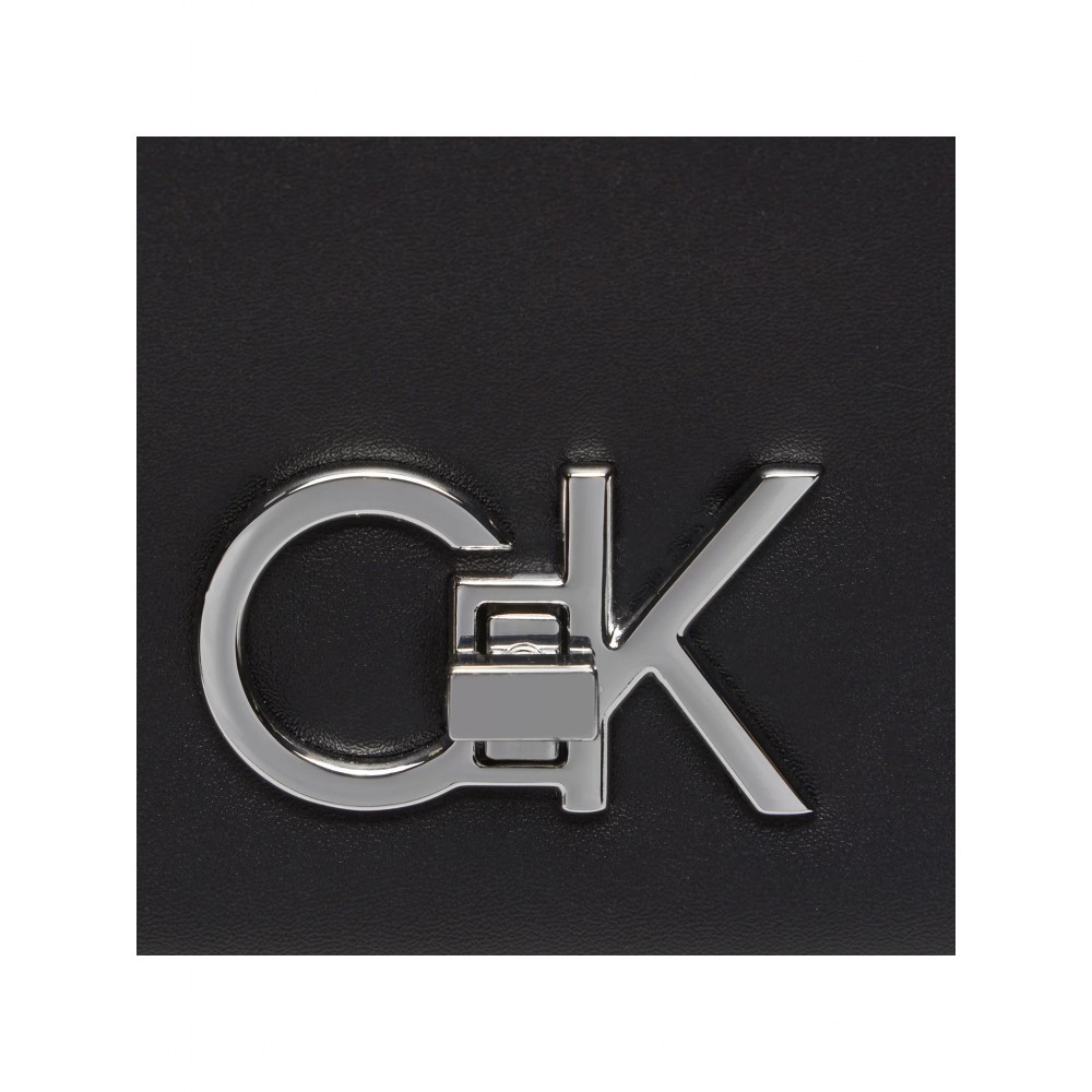 Γυναικεία Τσάντα Calvin Klein Re-Lock Conv Shoulder Bag Jqc K60K612641-0GK Μαύρη