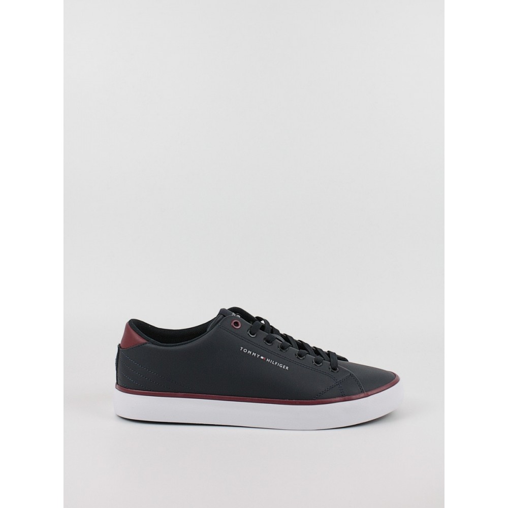 Ανδρικά Sneaker Tommy Hilfiger Th Hi Vulk Core Low Letaher FM0FM05041-DW5 Μπλε