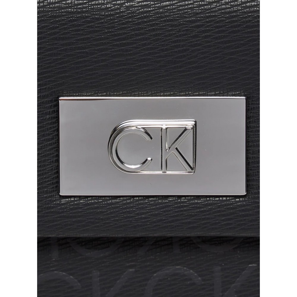 Γυναικεία Τσάντα Calvin Klein Ck Push Shoulder Bag Epi Mn K60K612143-0GJ Μαύρη