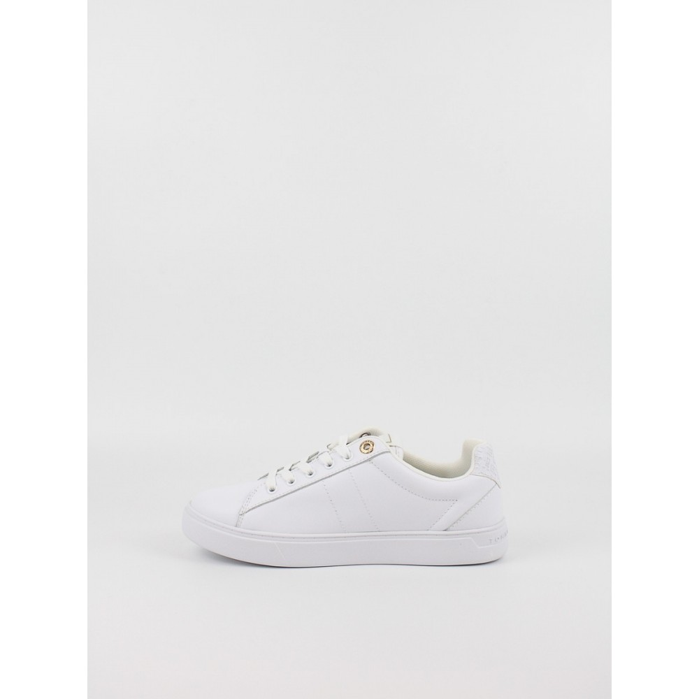 Women Sneaker Tommy Hilfiger Elevated Essent Sneaker Monogram FW0FW07999-TBS White