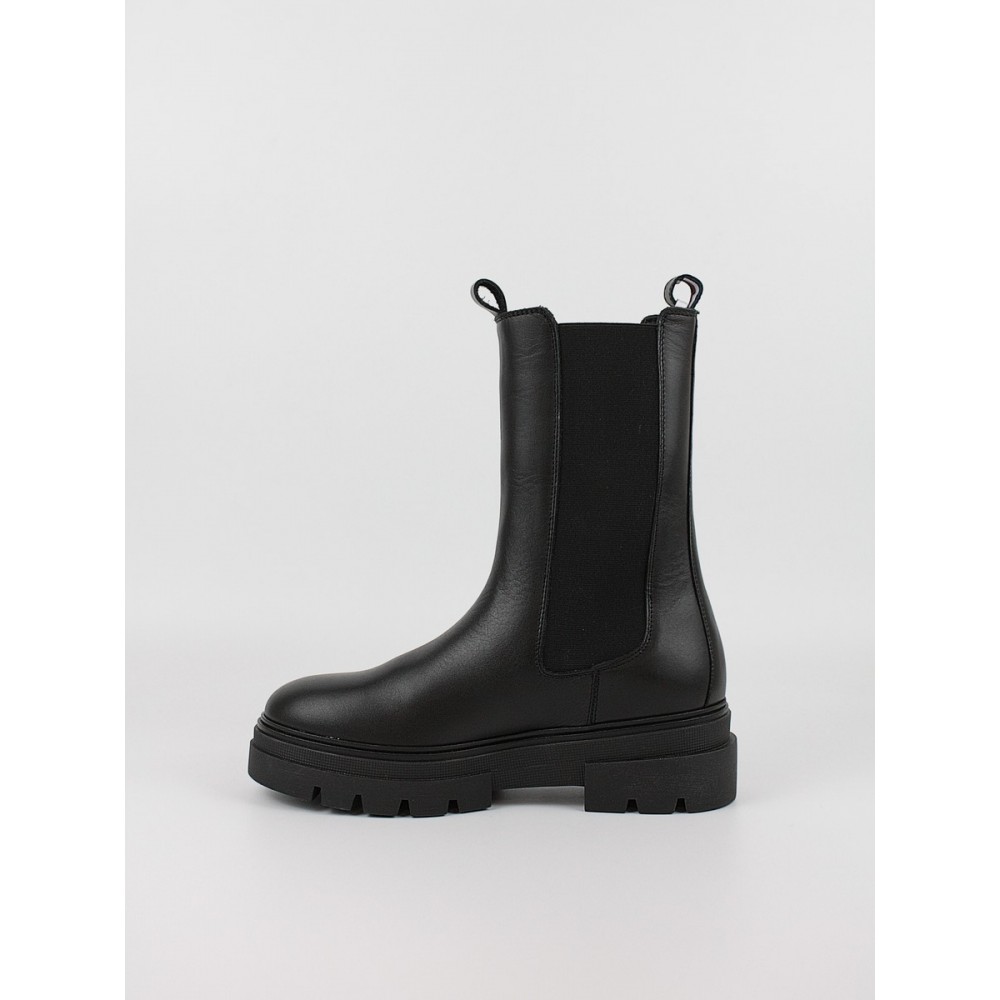 Γυναικεία Μποτάκια Tommy Hilfiger Monocromatic Chelsea Boot FW0FW06730-BDS Μαύρο