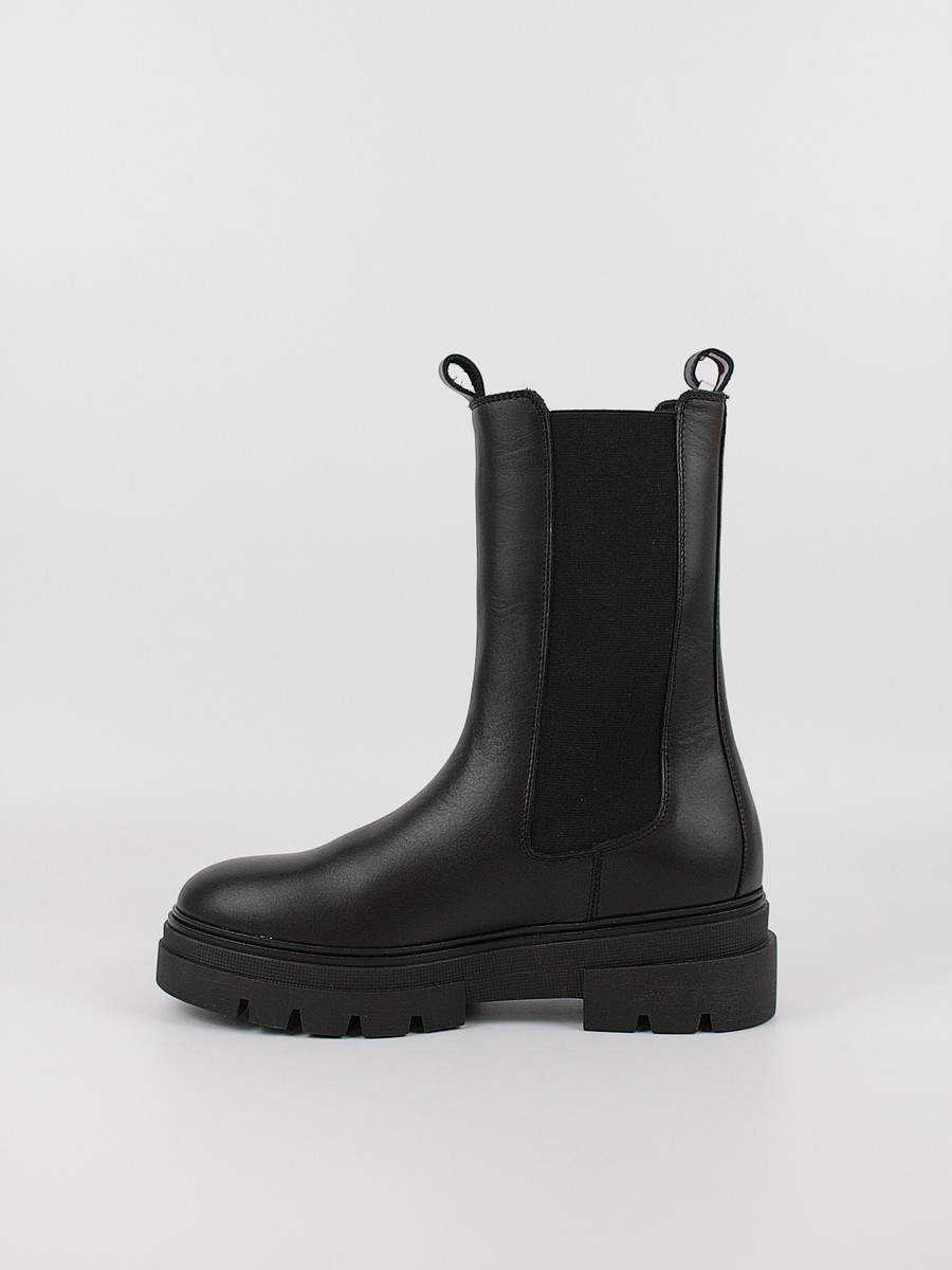 Γυναικεία Μποτάκια Tommy Hilfiger Monocromatic Chelsea Boot FW0FW06730-BDS Μαύρο