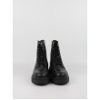 Women Boots Tommy Hilfiger Bicolor Leather Lace Up FW0FW08160-BDS Black