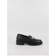 Γυναικεία Loafer Tommy Hilfiger Th Logo Leather Loafer FW0FW08257-BDS Μαύρο