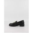 Γυναικεία Loafer Tommy Hilfiger Th Logo Leather Loafer FW0FW08257-BDS Μαύρο