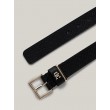 Women Belt Tommy Hilfiger Th Heritage 3.0 Monogram AW0AW16606-BDS Black