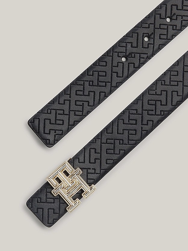 Women Belt Tommy Hilfiger Th Revamp Rev 3.0 AW0AW16349-0GJ Black