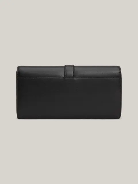 Womens Wallet Tommy Hilfiger Th Heritage Lrg Flap AW0AW16338-BDS Black