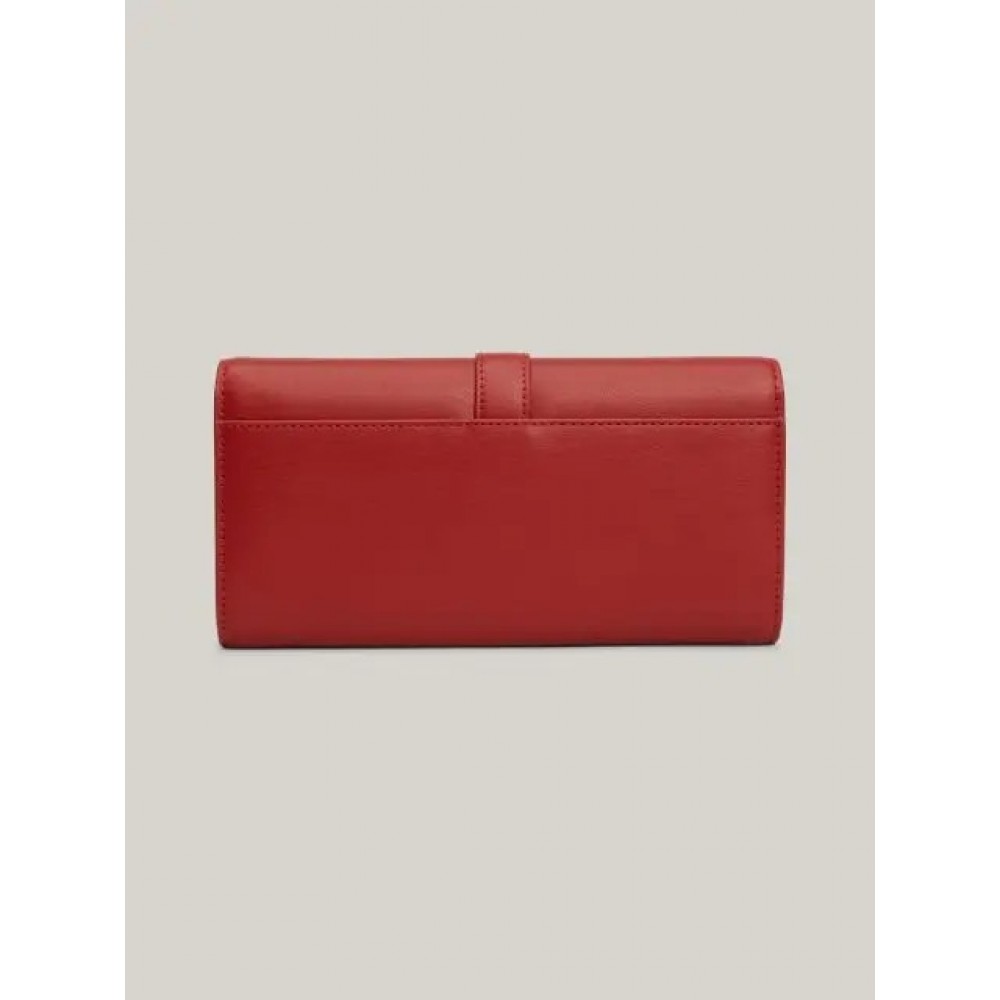 Womens Wallet Tommy Hilfiger Th Heritage Lrg Flap AW0AW16338-XNN Red