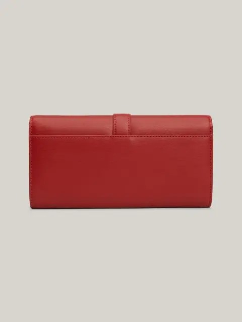 Womens Wallet Tommy Hilfiger Th Heritage Lrg Flap AW0AW16338-XNN Red