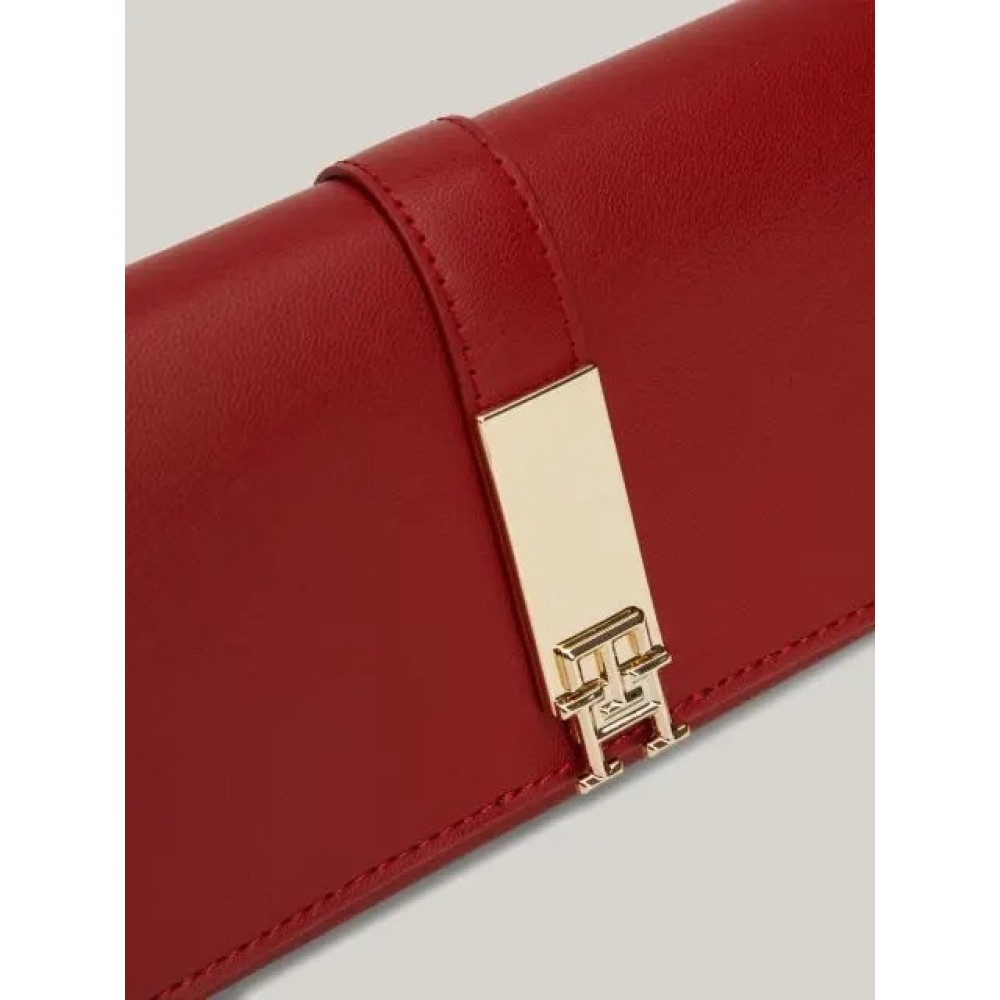 Womens Wallet Tommy Hilfiger Th Heritage Lrg Flap AW0AW16338-XNN Red