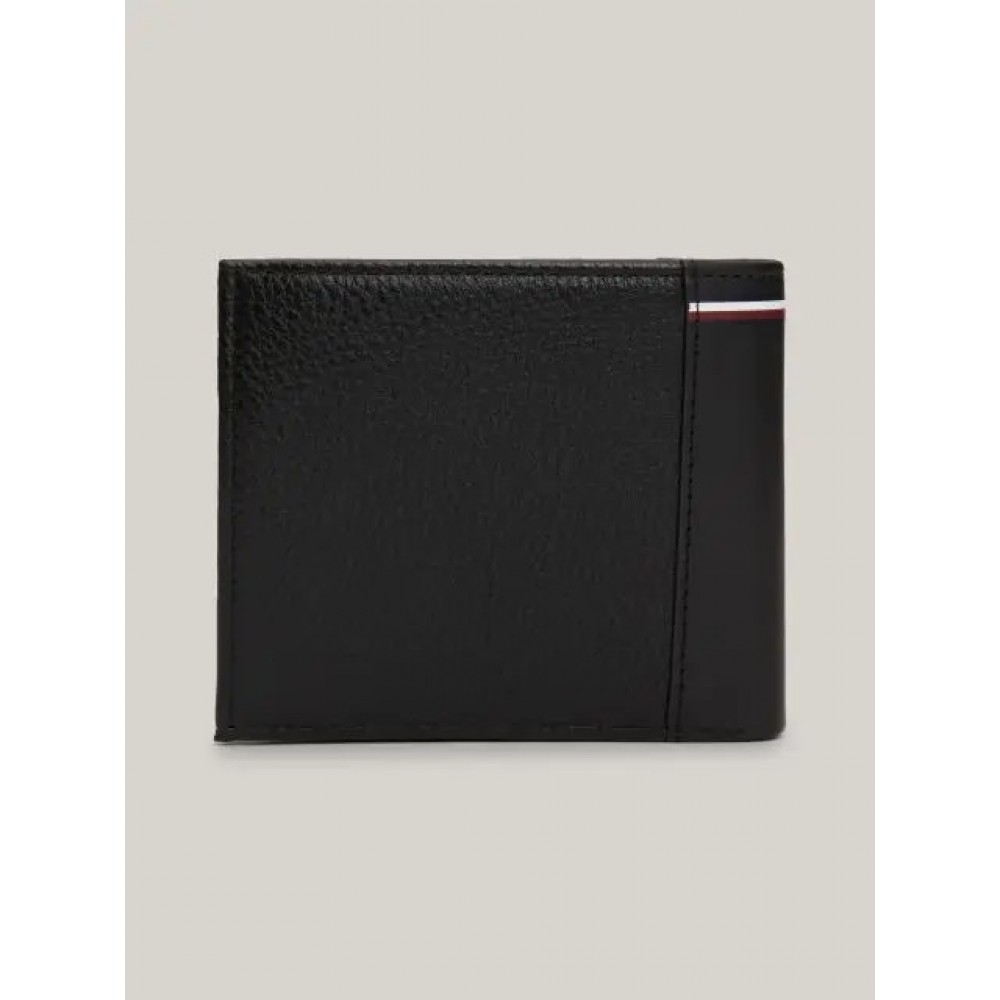 Men Wallet Tommy Hilfiger Th Transit Cc And Coin AM0AM12520-BDS Black