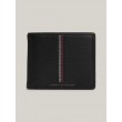 Men Wallet Tommy Hilfiger Th Casual Extra Cc And Coin AM0AM12526-BDS Black